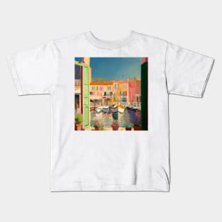 Frolicking in St Tropez Kids T-Shirt